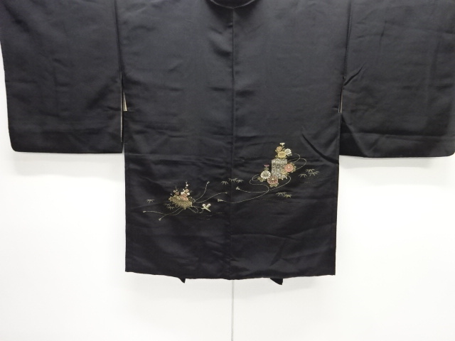 JAPANESE HAORI / WOVEN FLORAL PLANTS